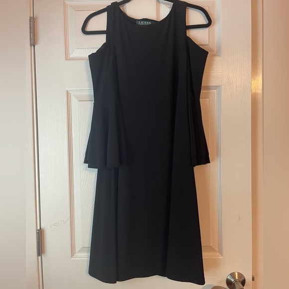 Ralph Lauren cold shoulder bell sleeve dress size 8 nwt - Picture 1 of 5